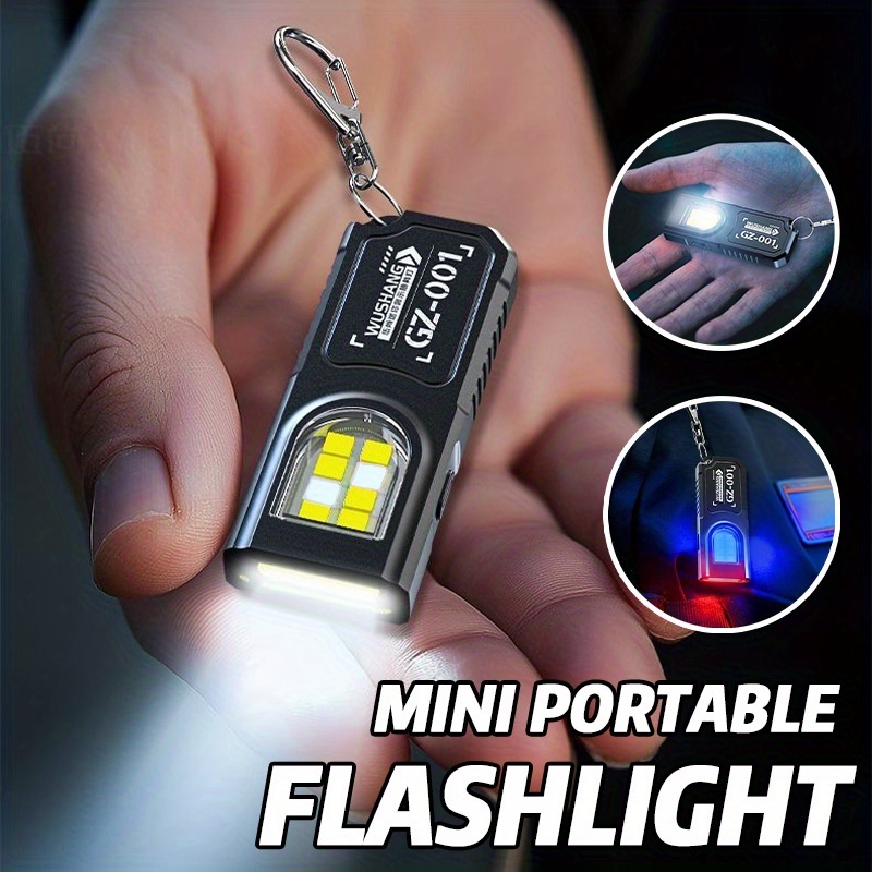 Fishing Kit Compact - Krachtige Mini COB LED-sleutelhangerzaklamp USB C