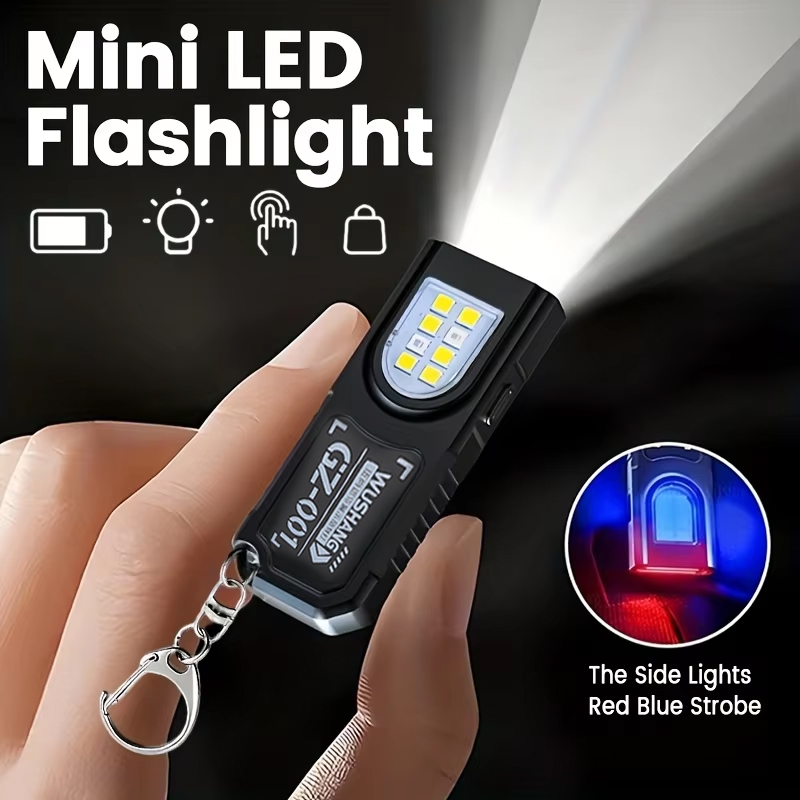Fishing Kit Compact - Multifunctionele sleutelhangerzaklamp USB oplaadbare mini-zaklamp met